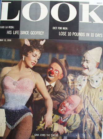 Look Magazine Gina Joins the Circus 1956 Article