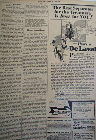 Prairie Farmer Home, Sweet Home 1930 Article