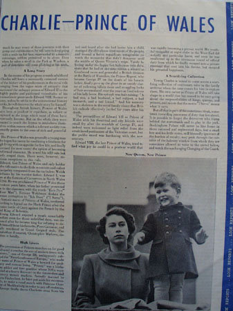 Meet Bonnie Charlie Prince of Wales 1952 Article