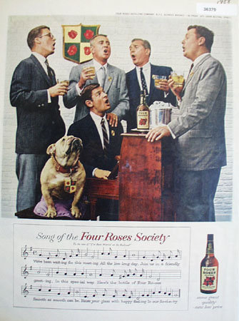Four Roses Society 1958 Ad
