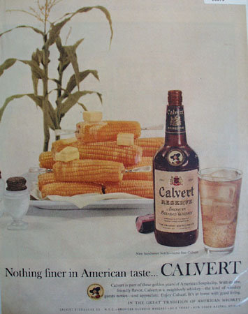 Calvert Reserve American Blended Whiskey 1956 Ad
