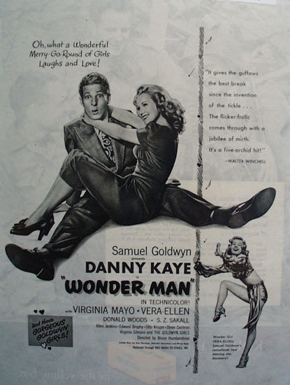Wonder Man Movie Ad 1945