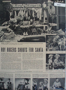 Roy Rogers Shoots For Santa Ad 1953