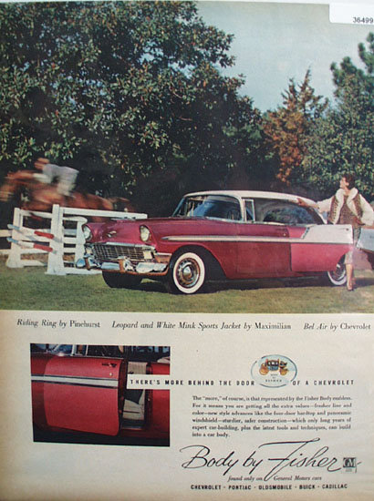 Body By Fisher 1956 Ad.
