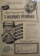 Libbys 5 Delicious Puddings 1953 Ad