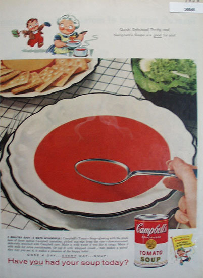 Campbells Tomato Soup 1958 Ad