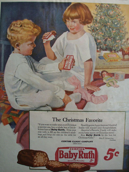 Curtiss Baby Ruth Candy 1926 Ad