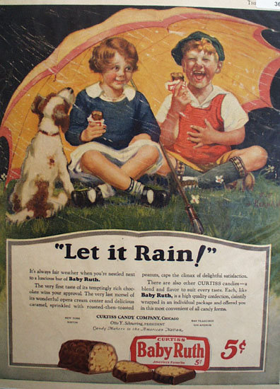 Baby Ruth Candy 1927 Ad