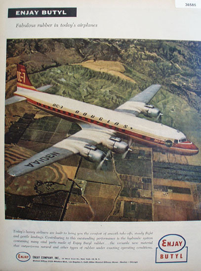 Enjay Butyl Co. 1956 Ad