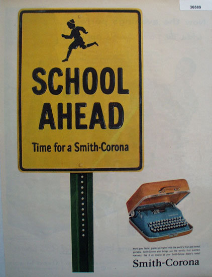 Smith Corona Typewriter 1957 Ad