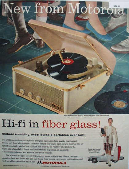 Motorola Hi-Fi Record Player 1957 Ad