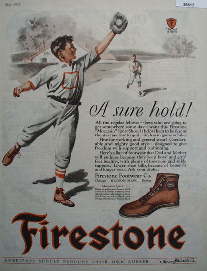 Firestone Footwear Co. 1927 Ad.