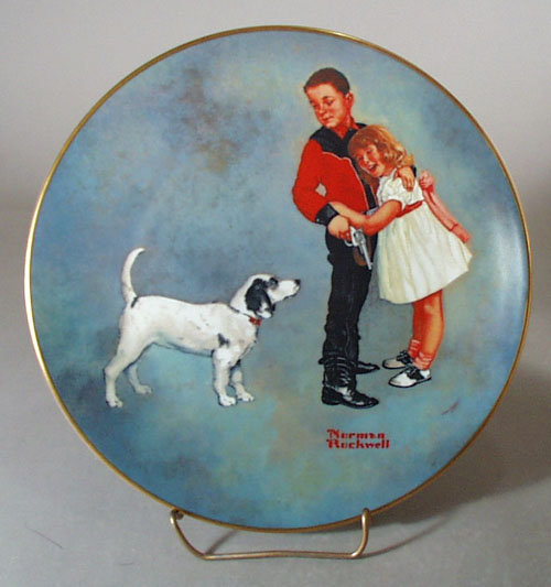 Norman Rockwell Collector Plate Courageous Hero