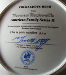 Norman Rockwell Collector Plate Courageous Hero