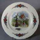 H. Loux. Obernai Faienceries Sarreguemines, France Plate