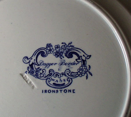 WA & S Dagger Border 3 Soup Bowls