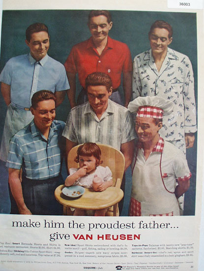 Van Heusen Proud Father Clothes 1957 Ad