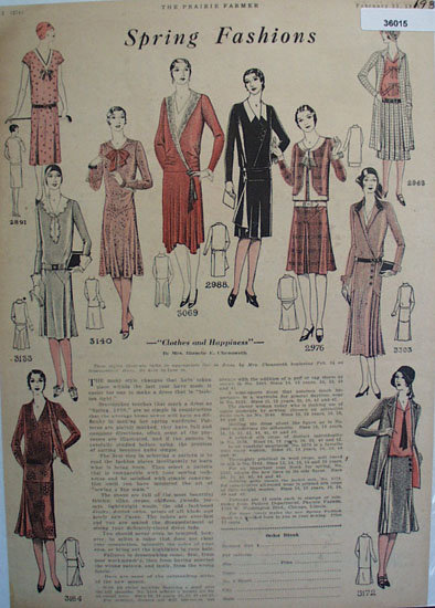 Prairie Farmer Spring Fashions 1930 Ad