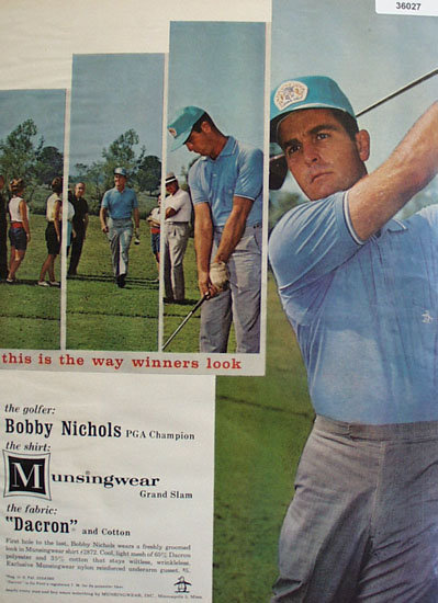 Munsingwear Bobby Nichols 1965 Ad