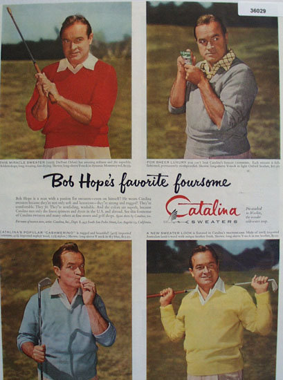 Catalina Sweaters Bob Hope 1954 Ad