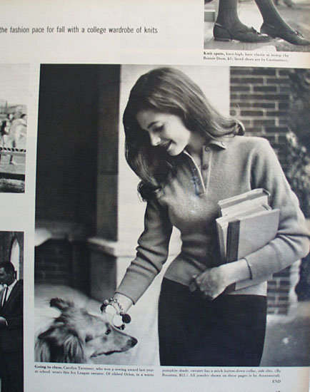 Knitted Clothes Stephens College Girls 1957 Ad