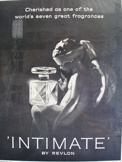 Revlon Parfum Intimate 1961 Ad