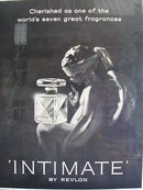Revlon Parfum Intimate 1961 Ad