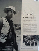 Jim Arness Hero Of Gunsmoke 1957 Article