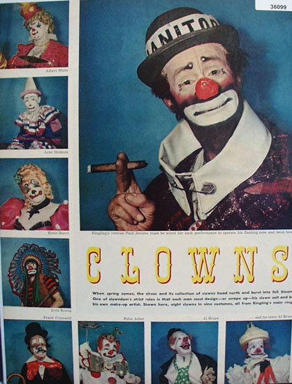 Clowns in Full Color 1953 Article