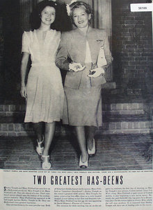 Shirley Temple And Mary Pickford 1943 Article