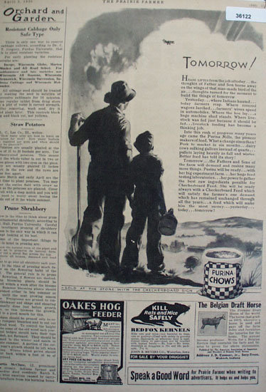 Prairie Farmer Purina Chow 1930 ads