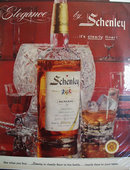 Schenley Whiskey Elegance 1957 Ad