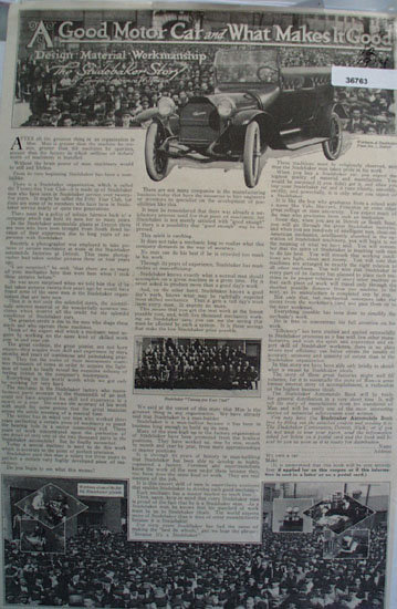 The Studebaker Corp. 1914 Car Ad