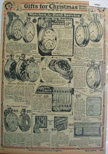 Montgomery Ward Watches for Hard Service 1925 Ad