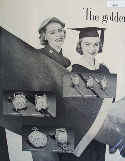 Gruen Precision Watch 1951 Ad