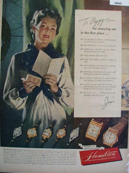 Hamilton Watch 1948 Ad