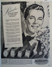 Hamilton Watch 1949 Ad