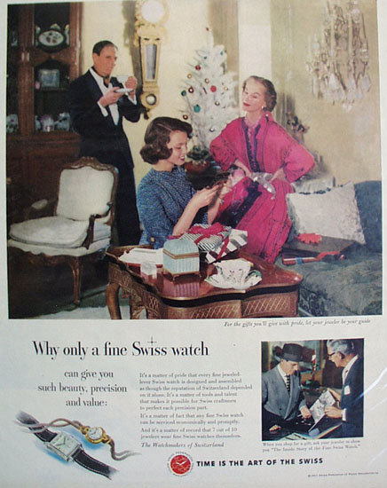 Swiss Federation of Watch Manufacturers 1951 ad