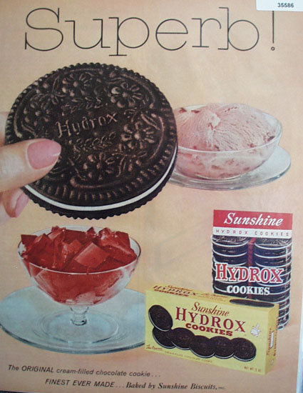 Sunshine Hydrox Cookies 1959 Ad