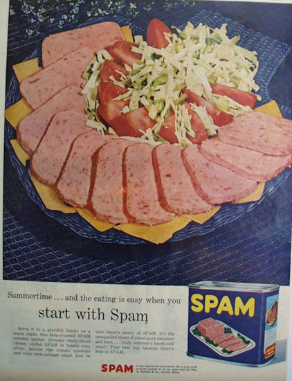 Hormel And Co. Spam Meat 1956 Ad