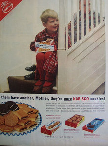 Nabisco Cookies 1953 Ad