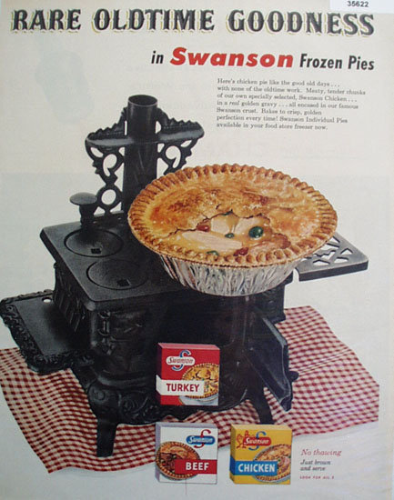 Swanson Frozen Pies 1955 Ad