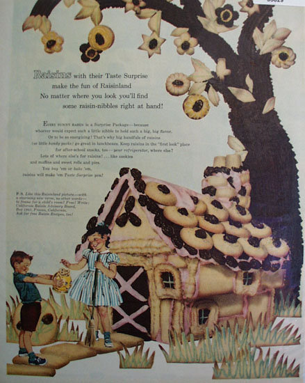 California Raisin Advisory Board 1959 Ad