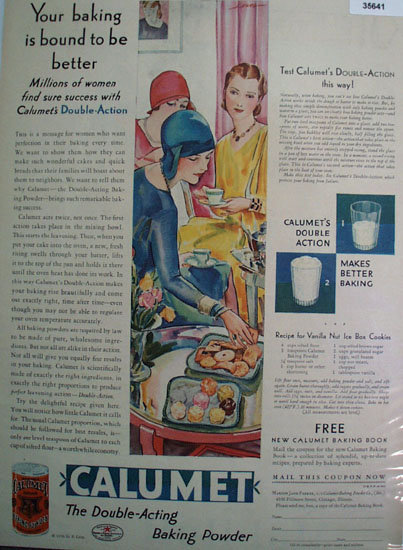 Calumet Baking Powder 1930 Ad