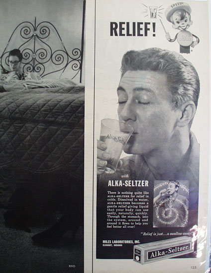 Alka-Seltzer Tablets 1958 Ad