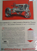 McCormick Deering Farmall Tractor 1930 Ad