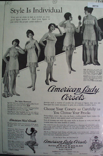 American Lady Corsets 1919 Ad