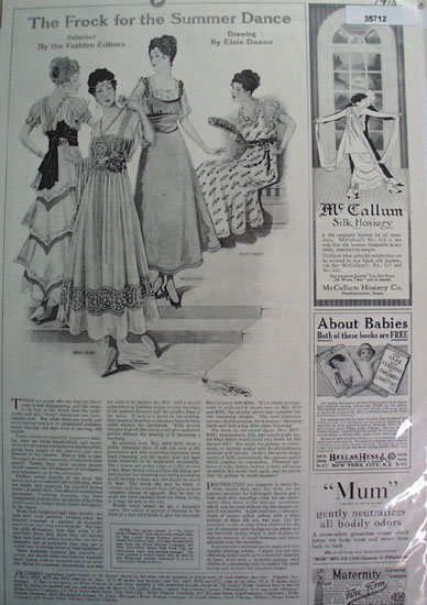 Women Dress Patterns 1915 Ad