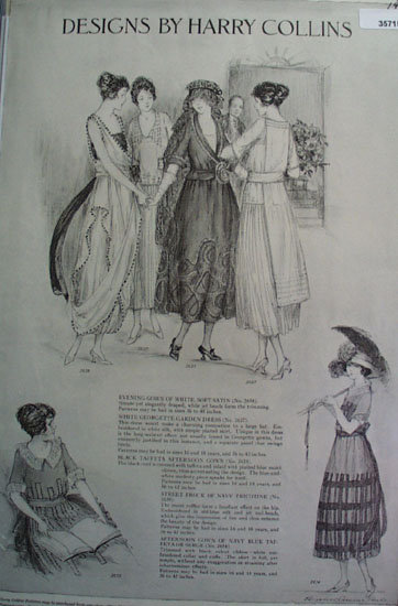 Dress Designs by Harry Collins 1920 Ad