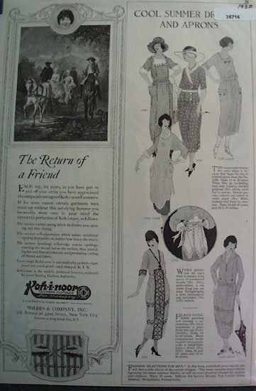 Dresses And Aprons Ladies Home Journal 1920 Ad